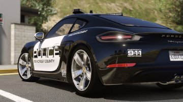 Porsche 718 Cayman S | Hot Pursuit Police [Add-On / Replace] - GTA5